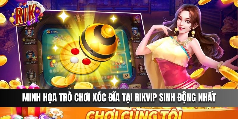 Minh họa trò chơi xóc đĩa tại Rikvip sinh động nhất